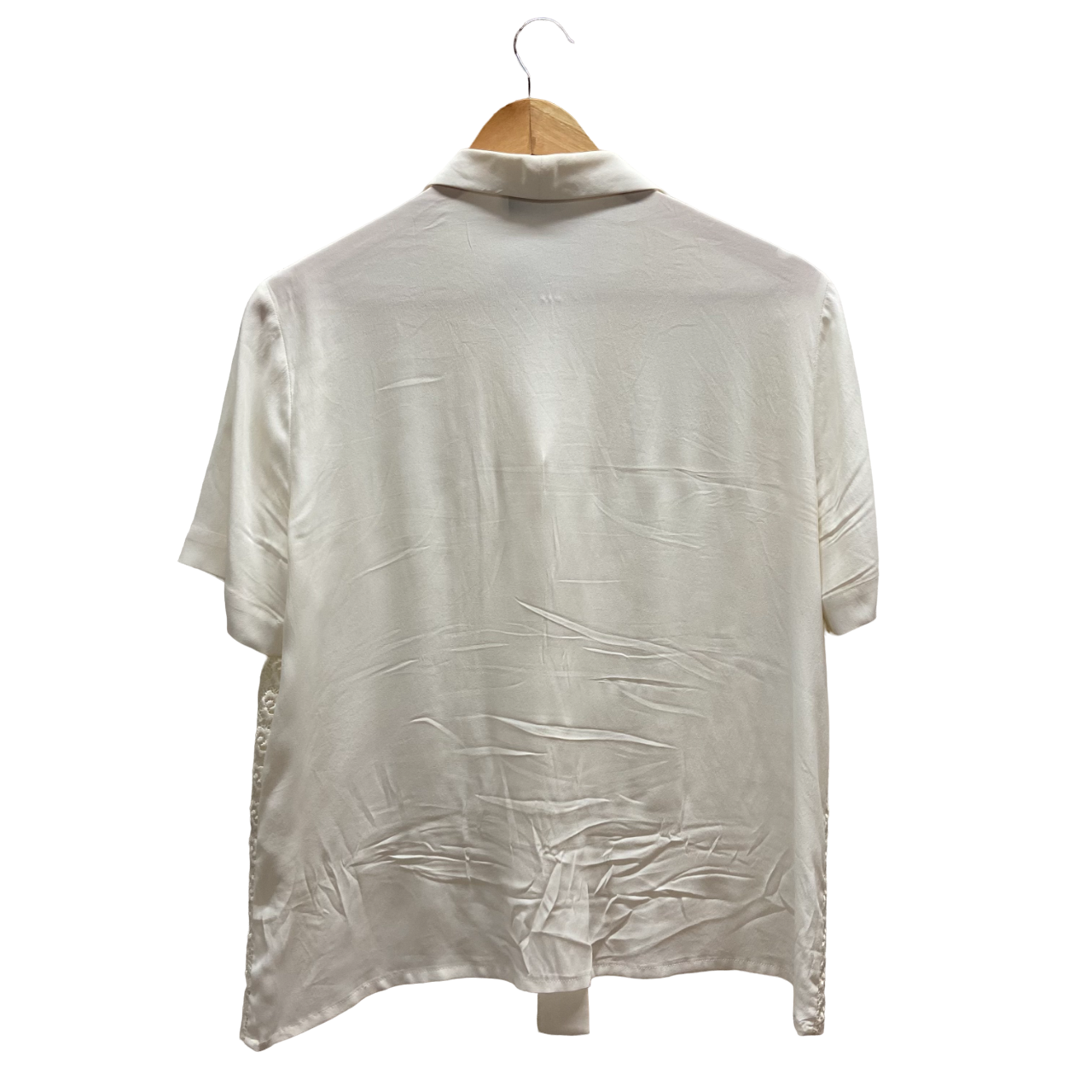 Camicia misto seta con ricami