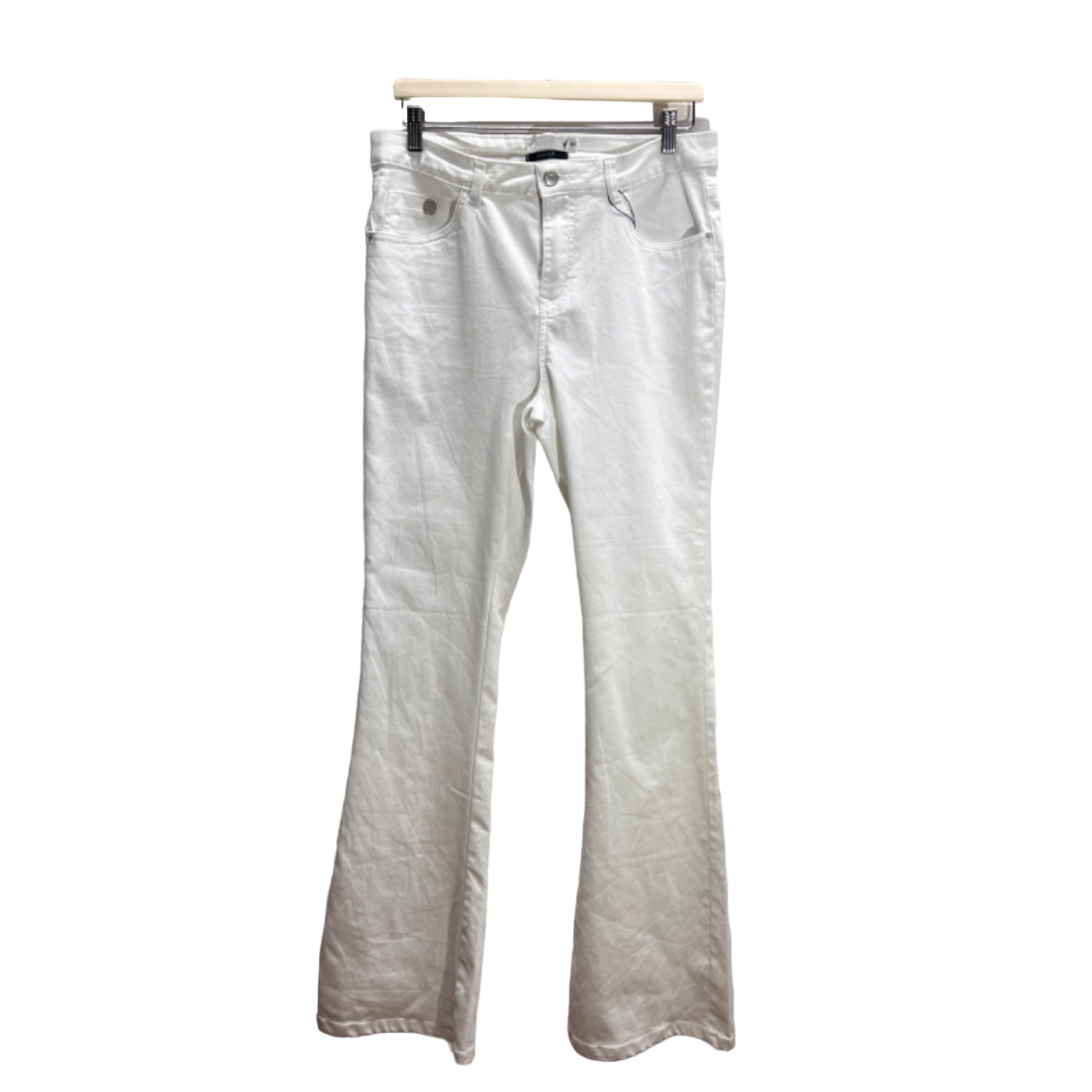 Jeans a zampa bianchi