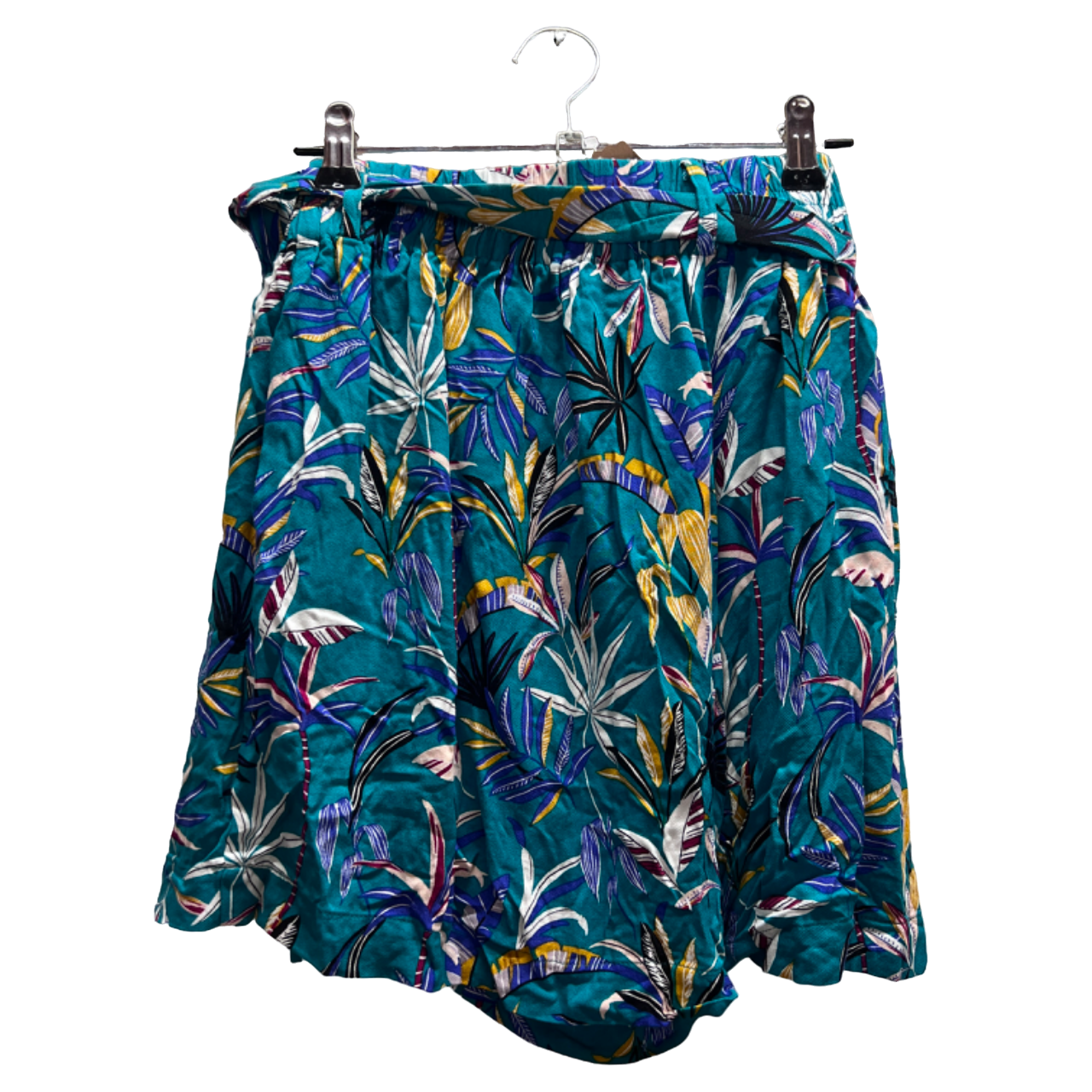 Pantaloncini verdi stampa tropicale Promod