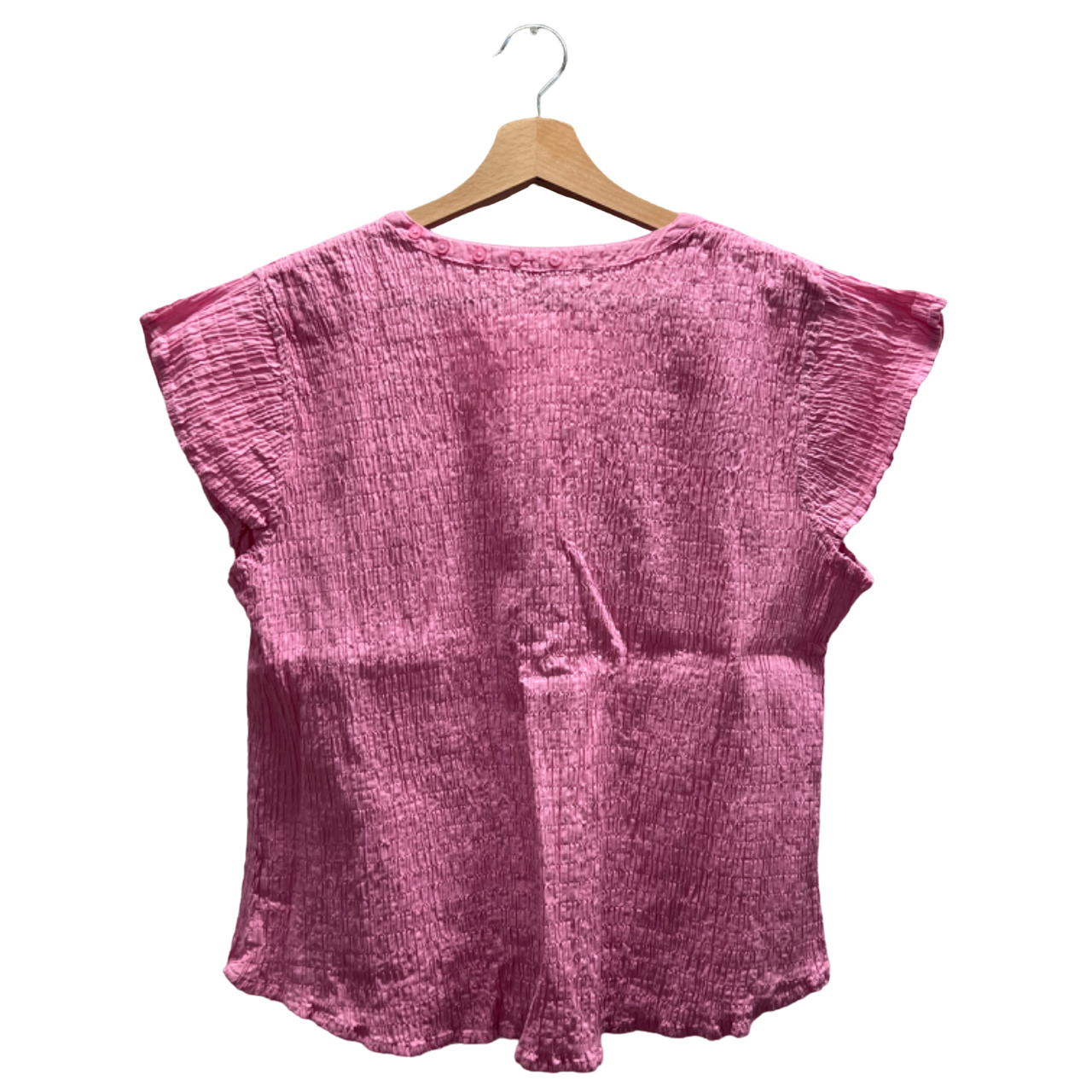 Maglia plissettata rosa