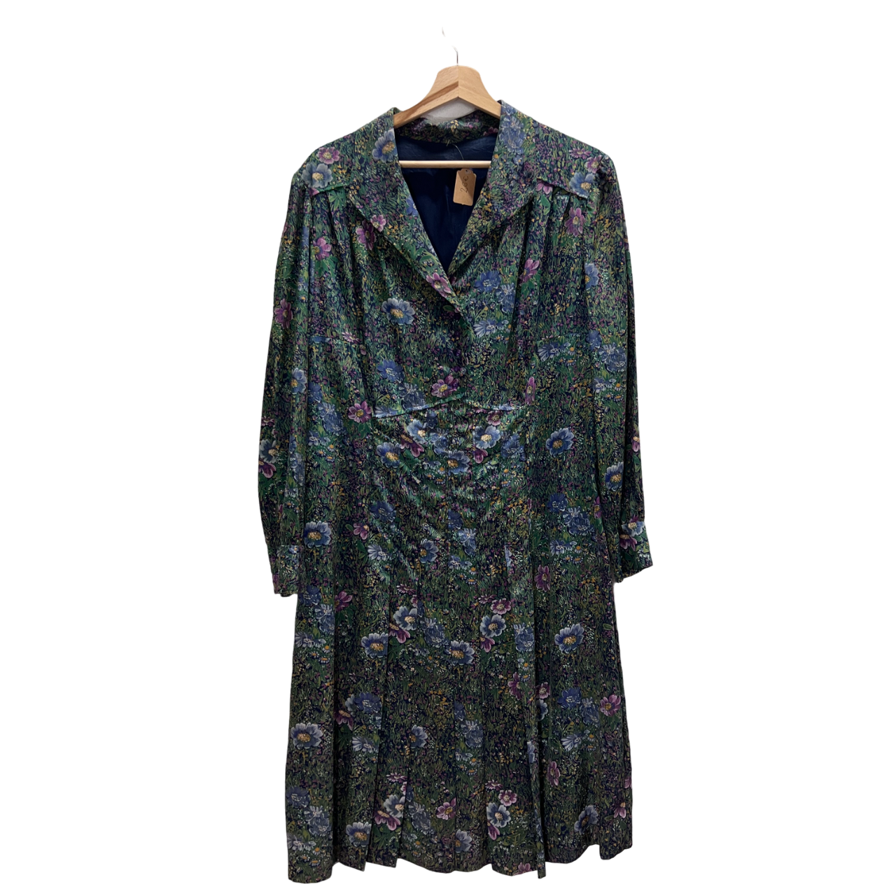 Vestito verde a fiorellini