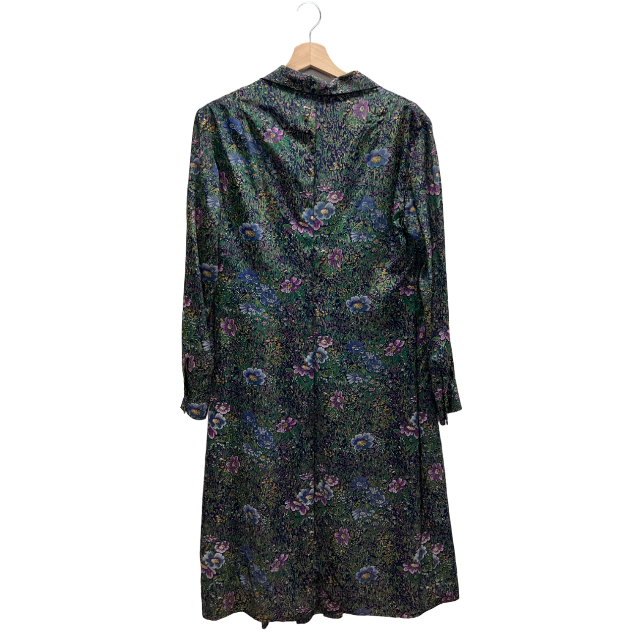Vestito verde a fiorellini