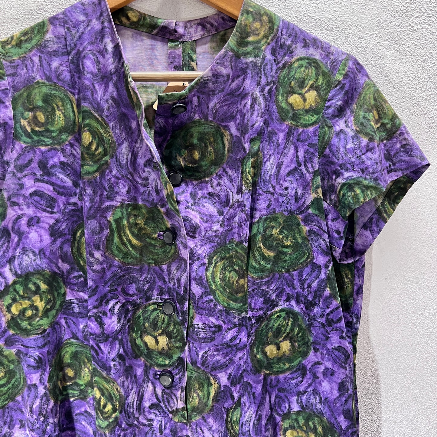 Vestito vintage viola a fiori