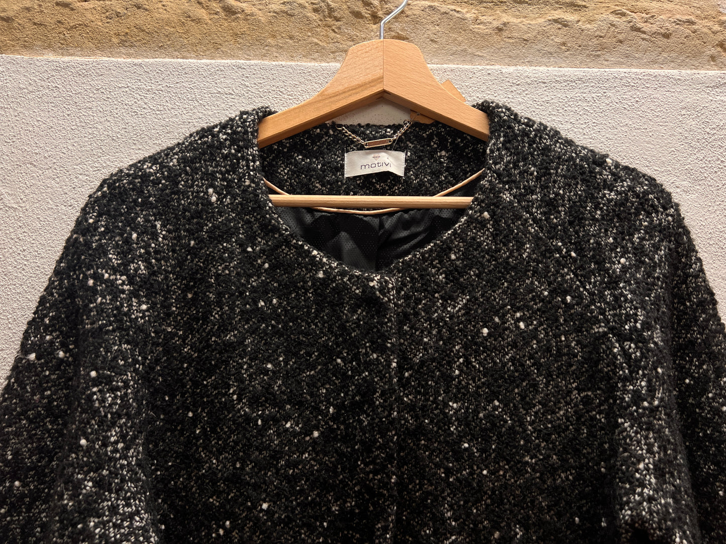 Cappotto silver black Motivi