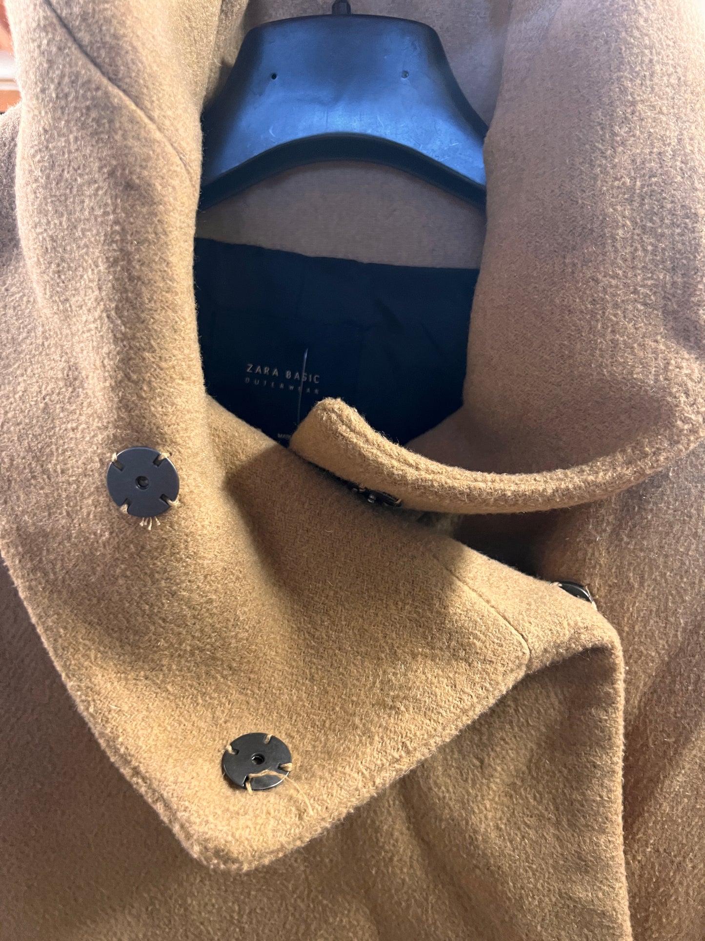 Cappotto doppiopetto Zara basic beige