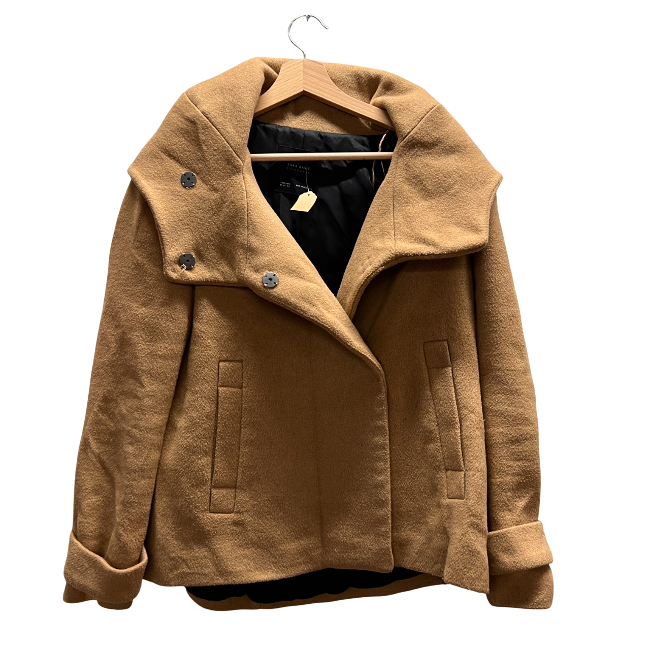 Cappotto doppiopetto Zara basic beige