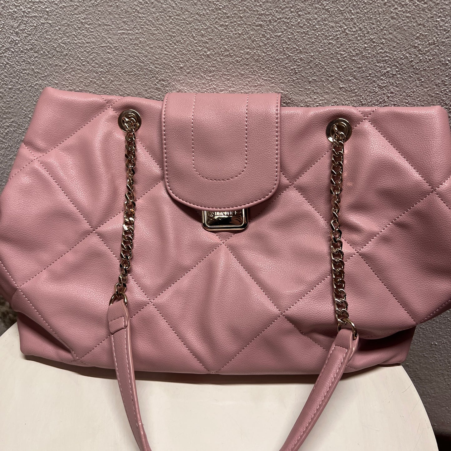 Borsa Mario Valentino rosa trapuntata