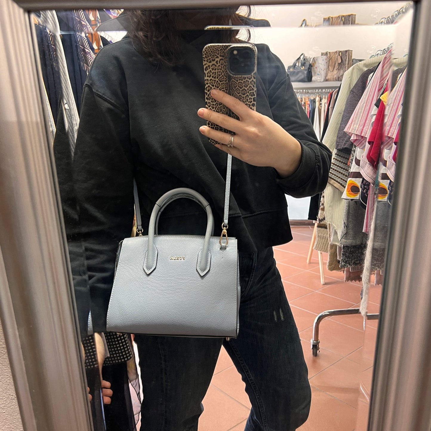 Borsa azzurra Furla