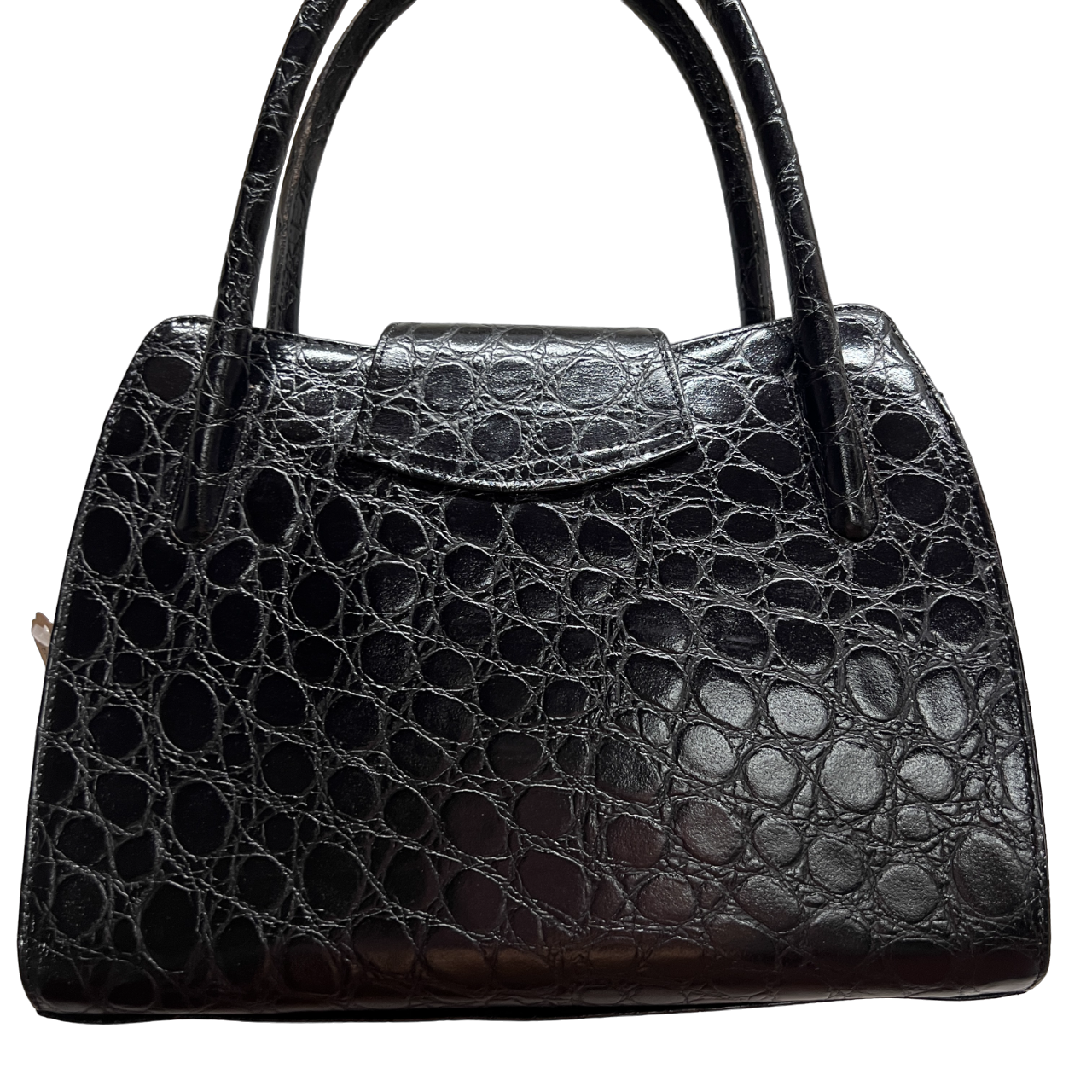 Borsa vintage in pelle nera
