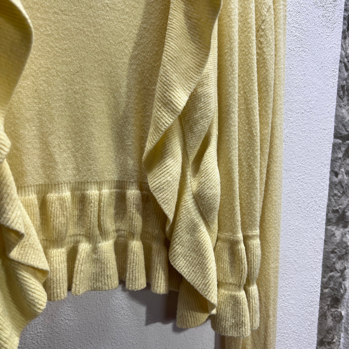 Cardigan corto giallo