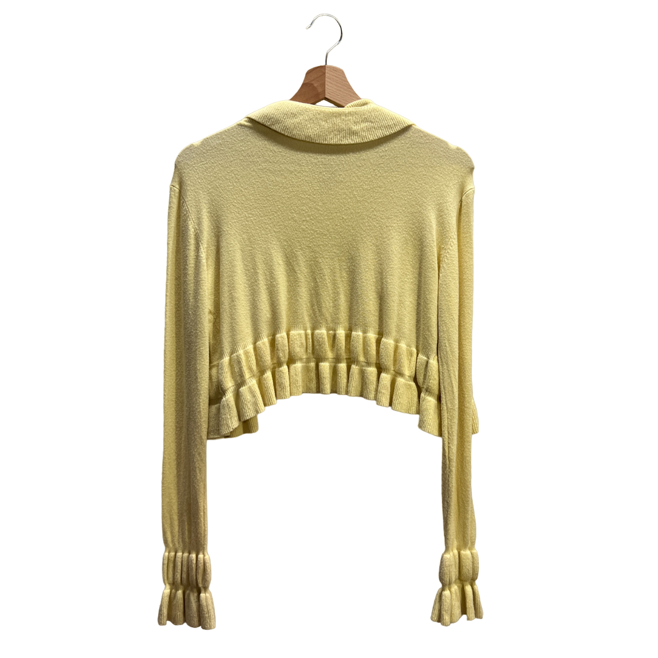 Cardigan corto giallo