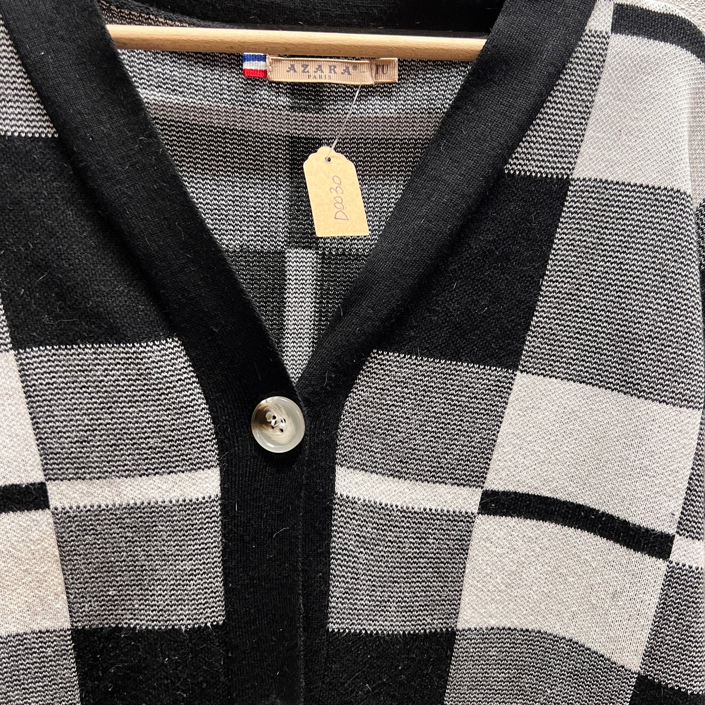 Cardigan a quadri