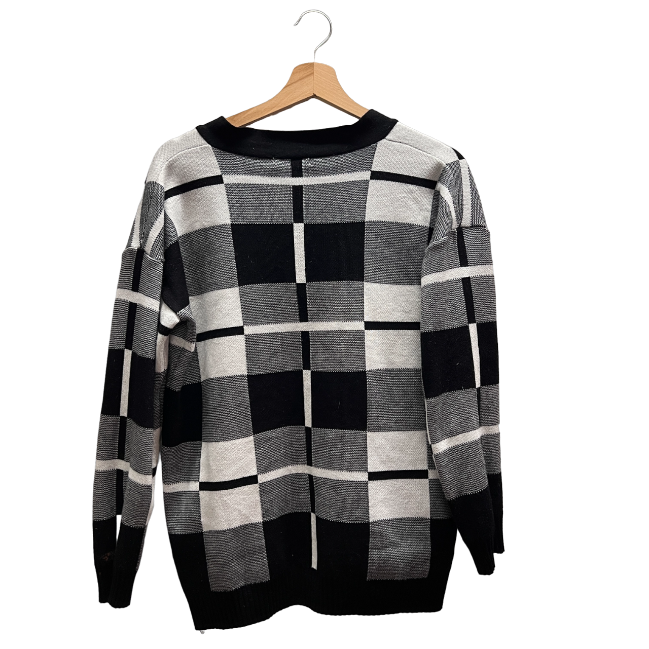 Cardigan a quadri