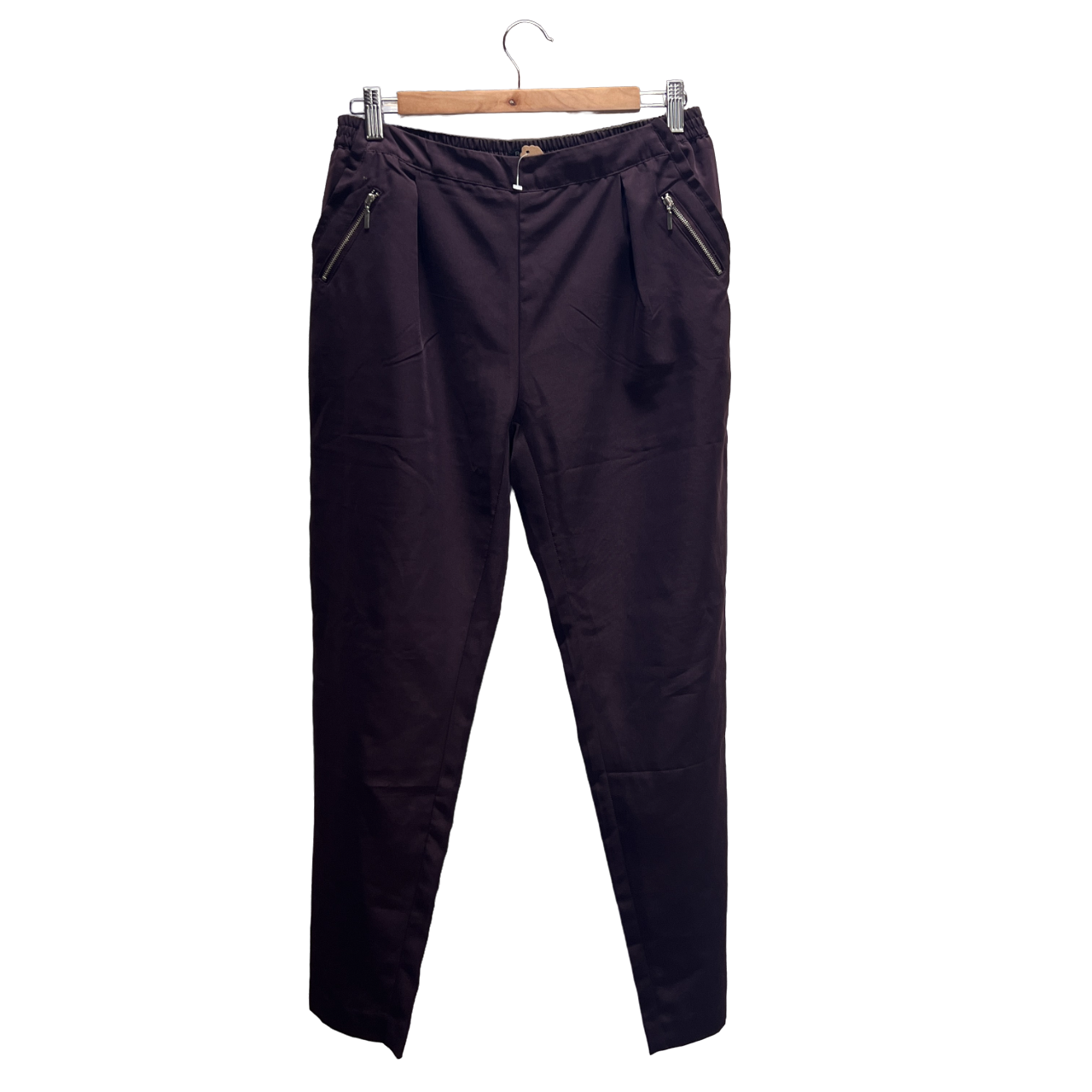 Pantaloni Bershka melanzana