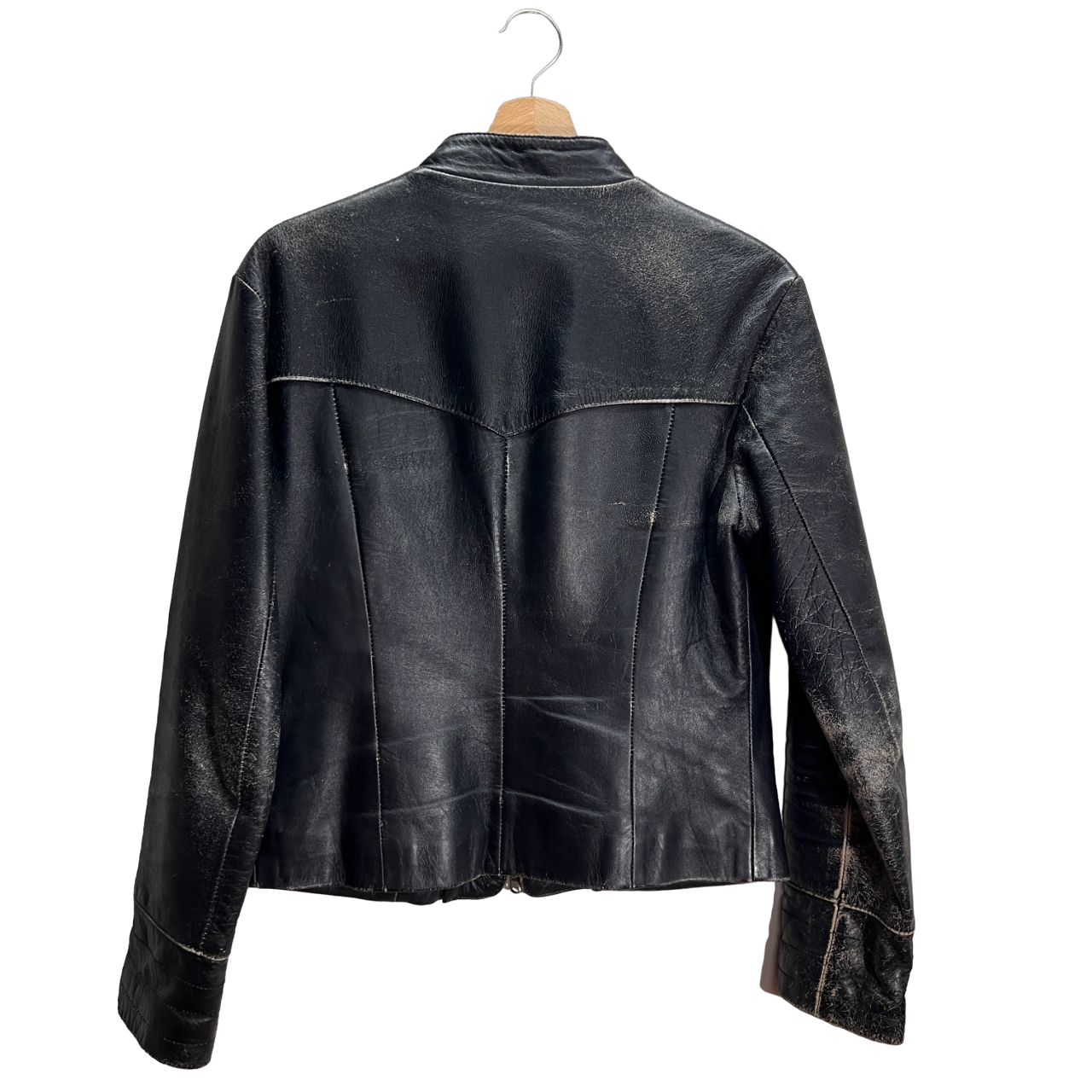 Giacca in pelle nera