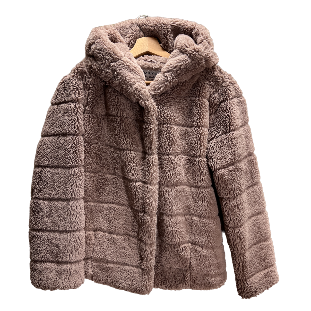 Giacca finta pelliccia rosa