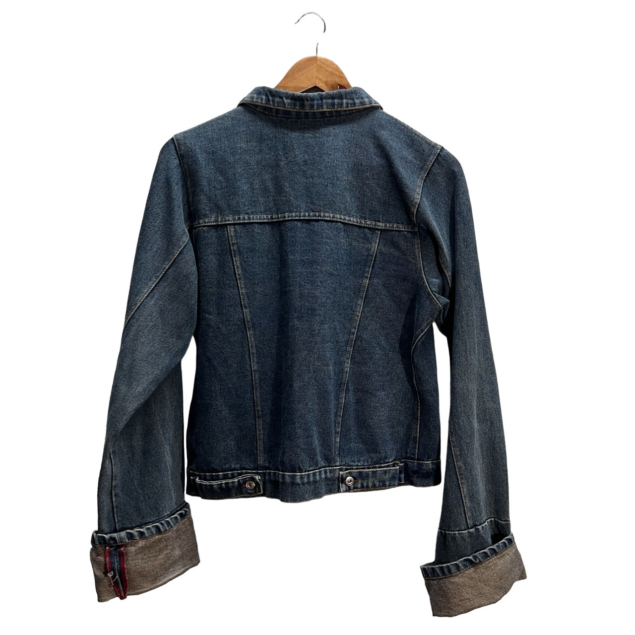 Giacca jeans maniche larghe