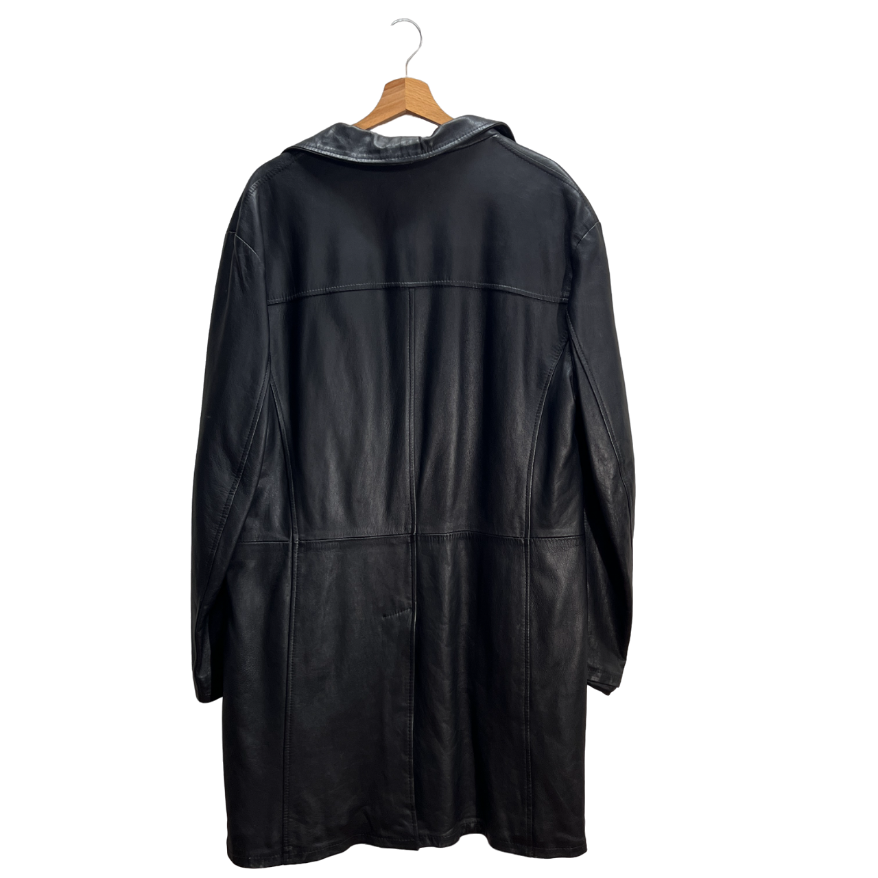 Cappotto lungo in pelle