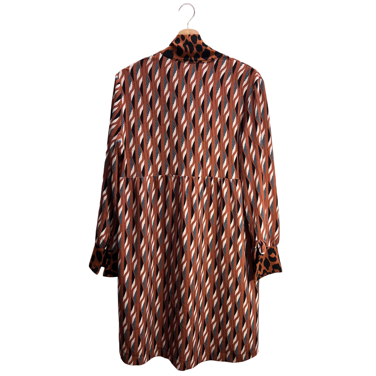 Vestito leopardato marrone