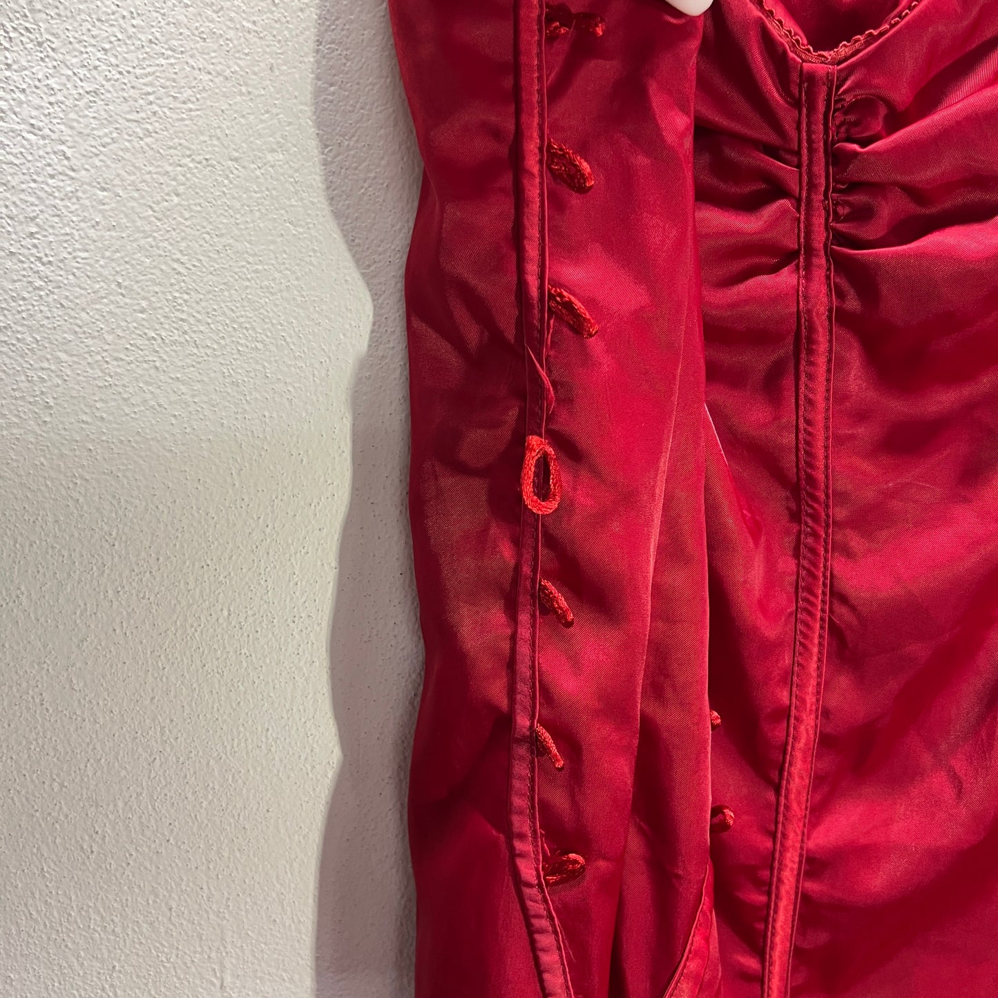 Vestito a corpetto rosso