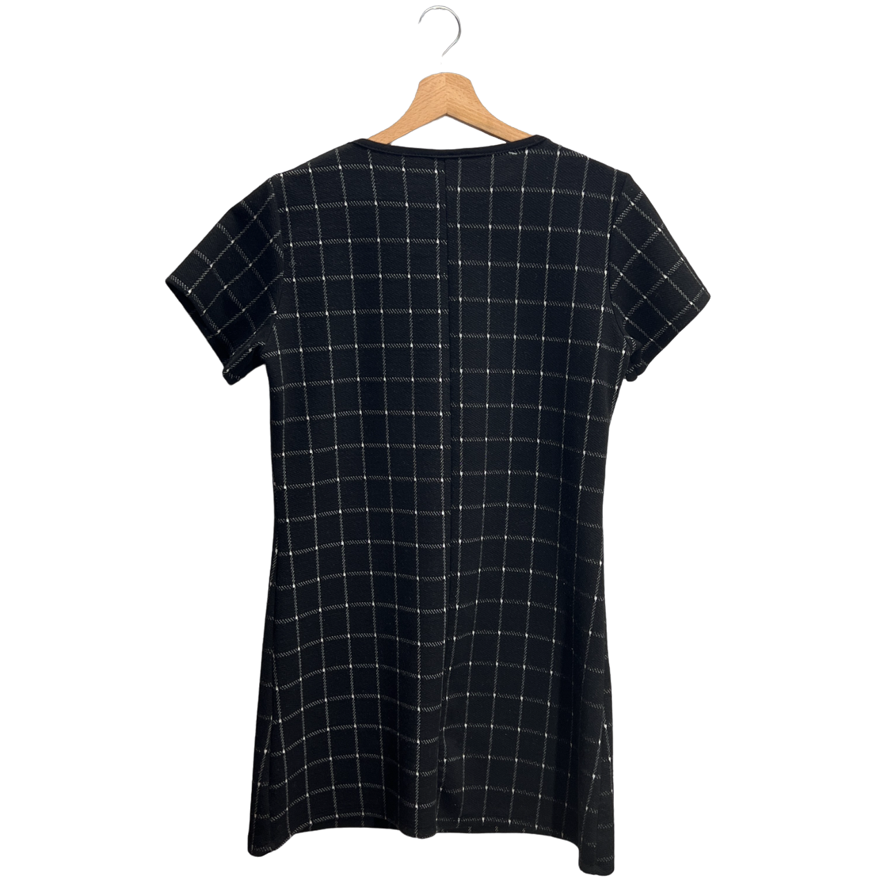 Vestito nero a quadri