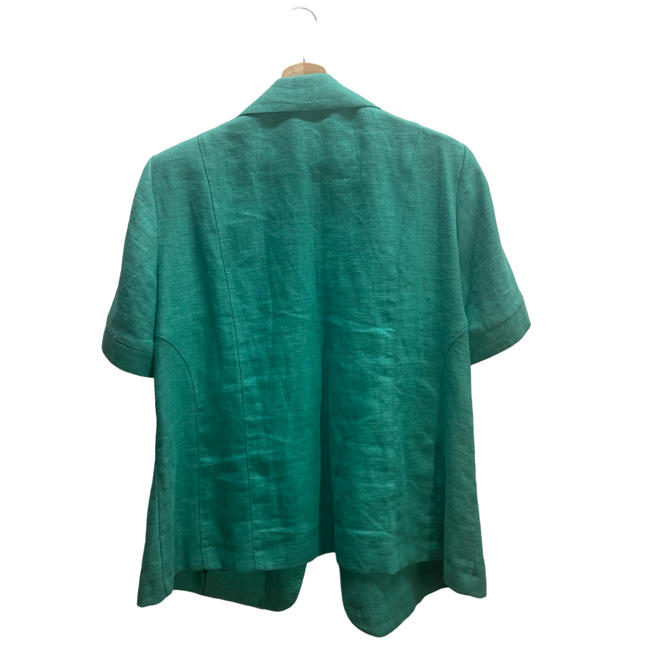 Blazer a maniche corte 100% lino
