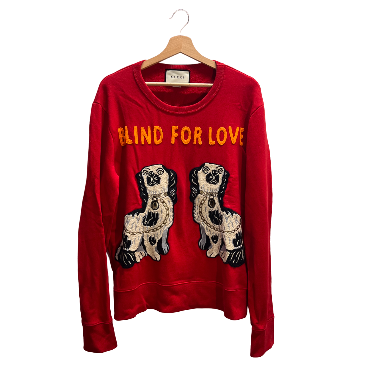 Felpa unisex rossa Gucci Mano a Mano