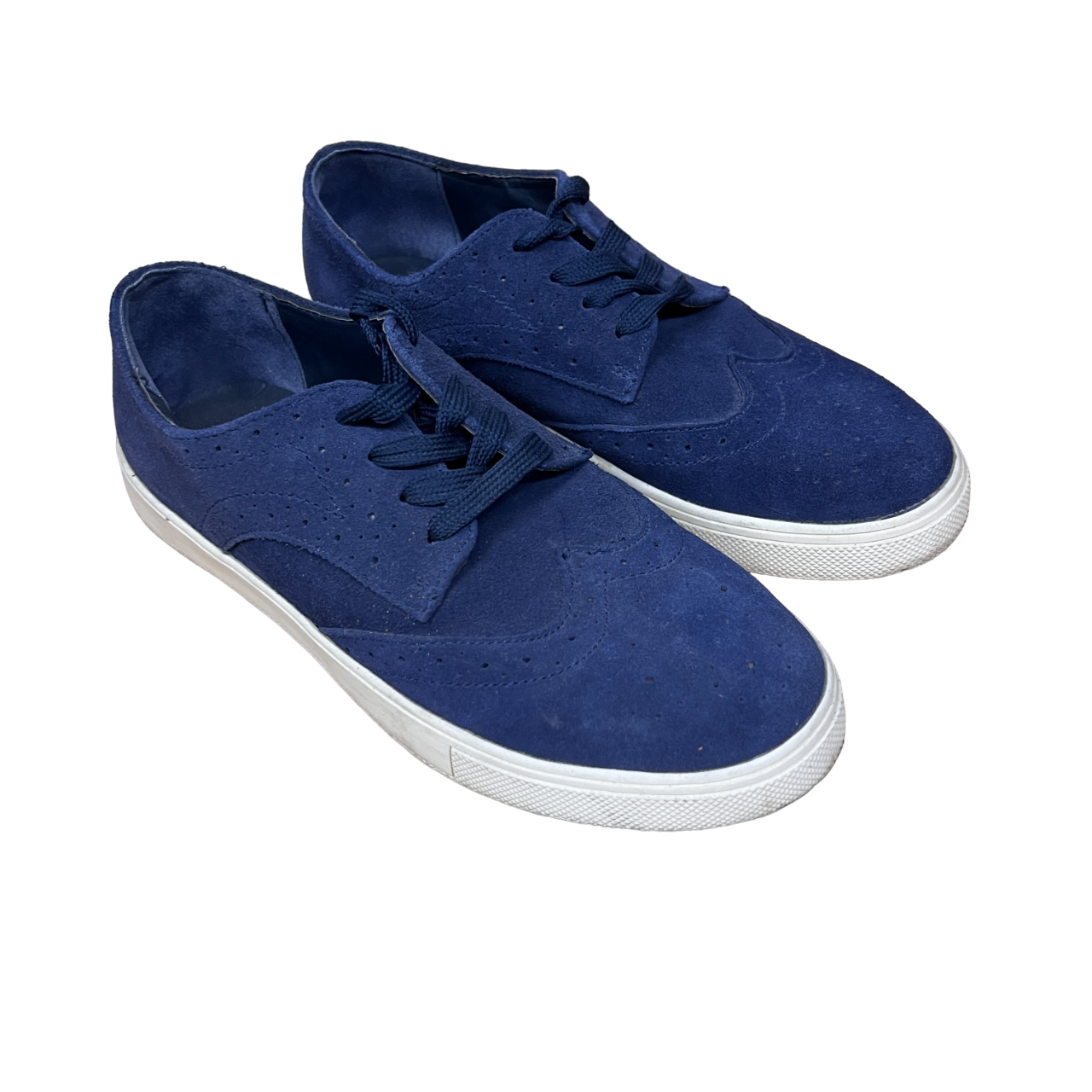 Scarpe blu in camoscio