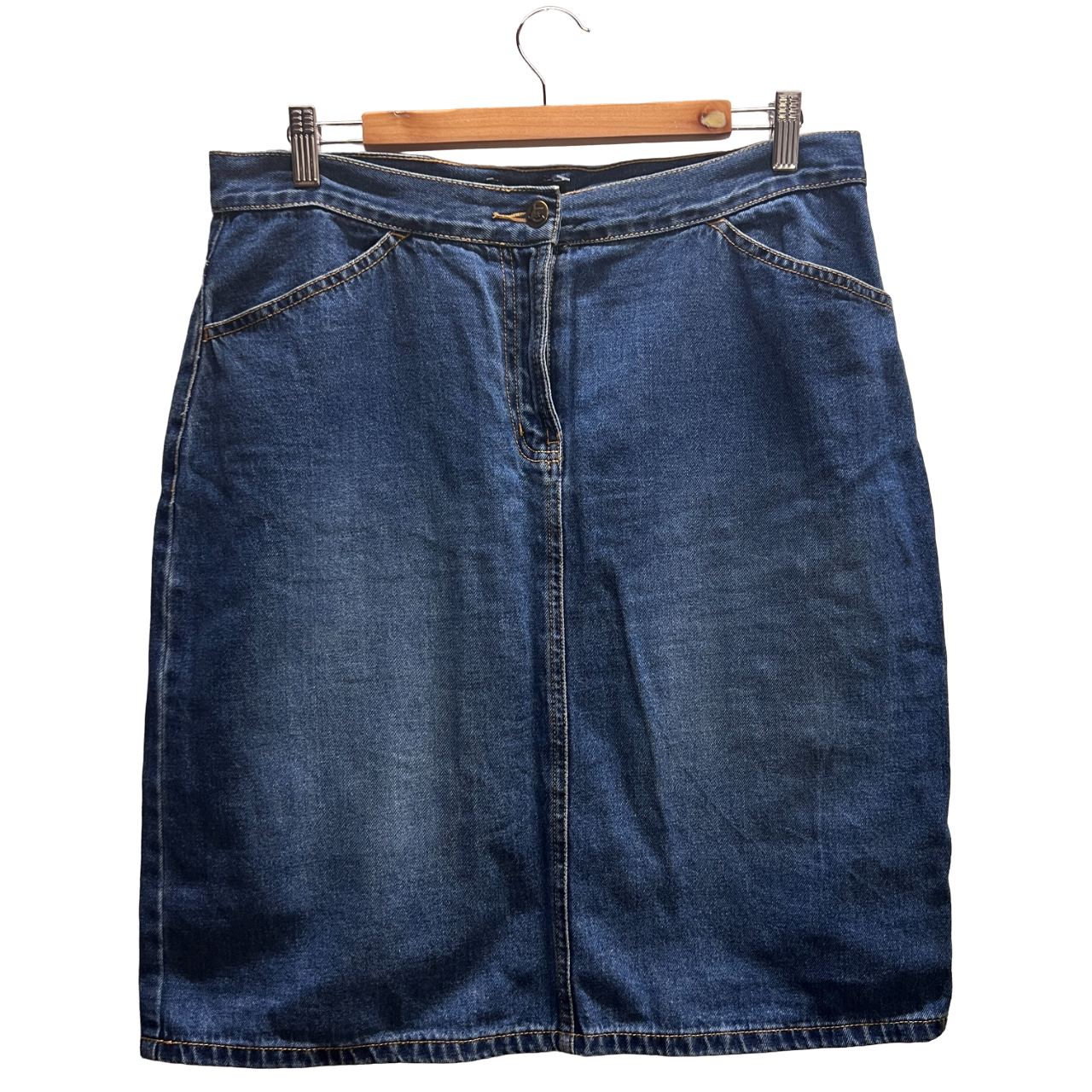Gonna jeans media altezza