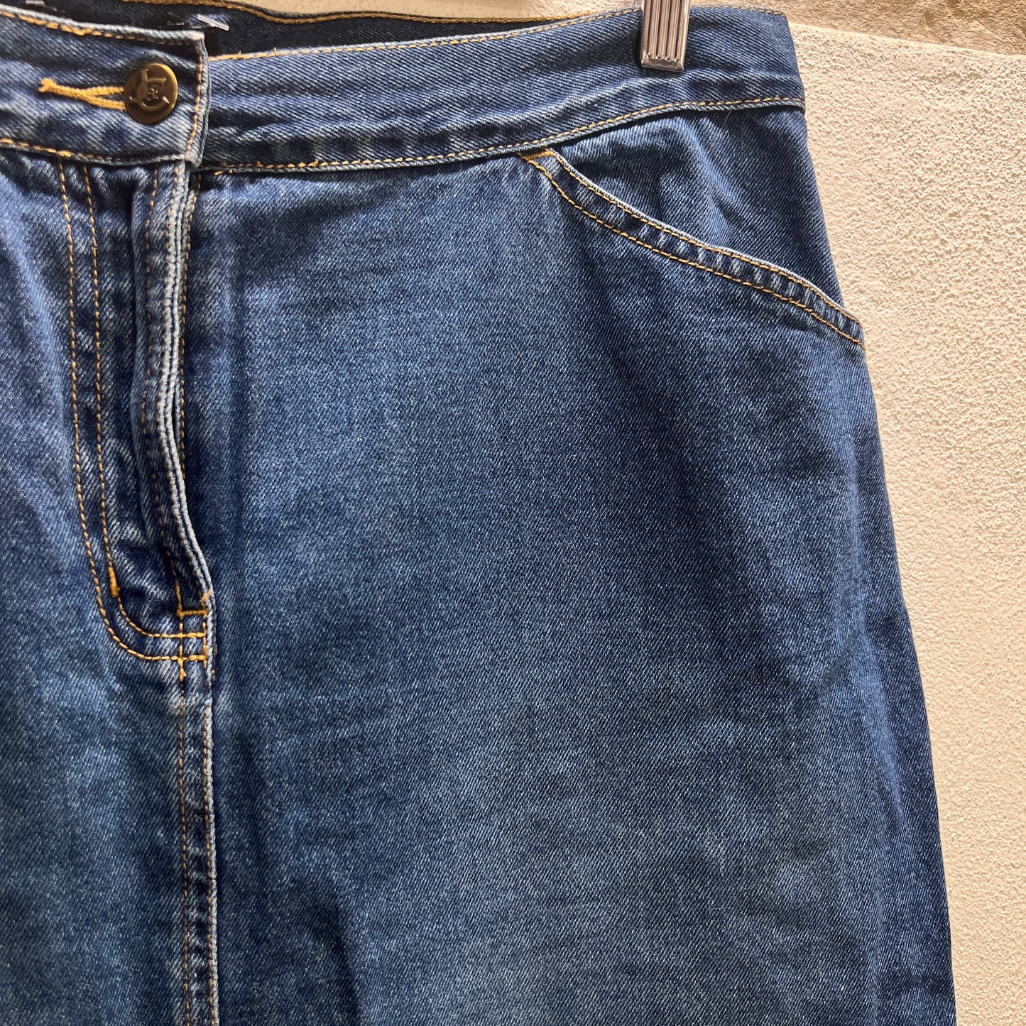 Gonna jeans media altezza