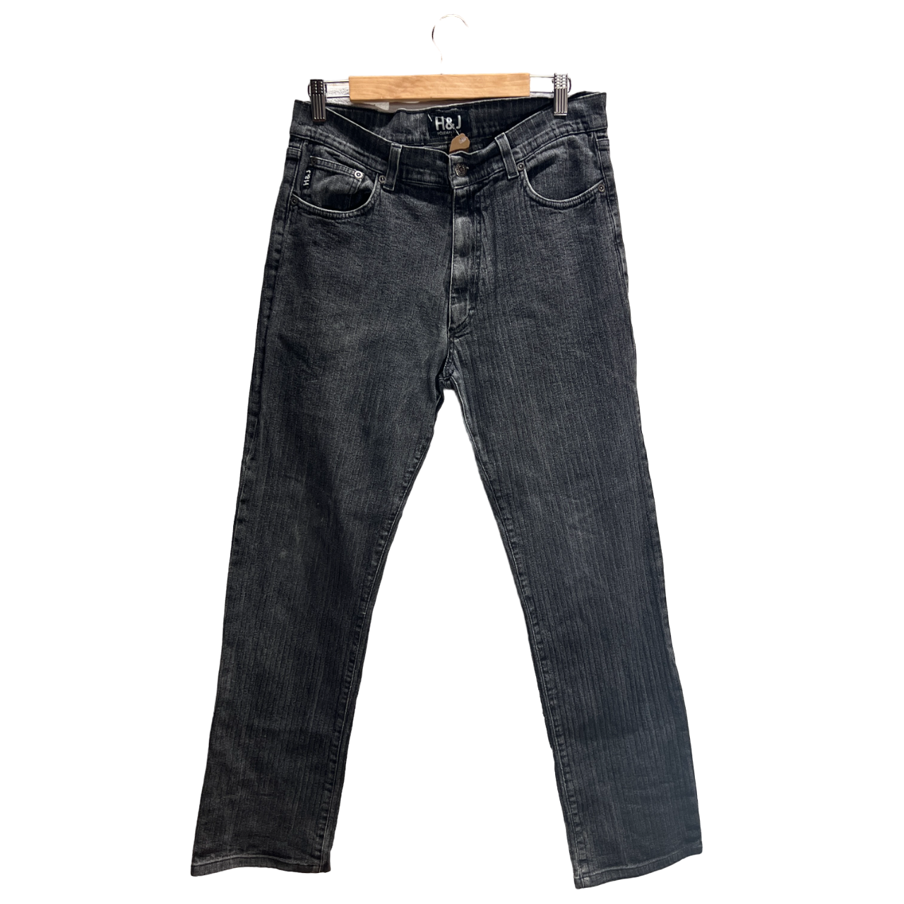 Jeans neri a righe