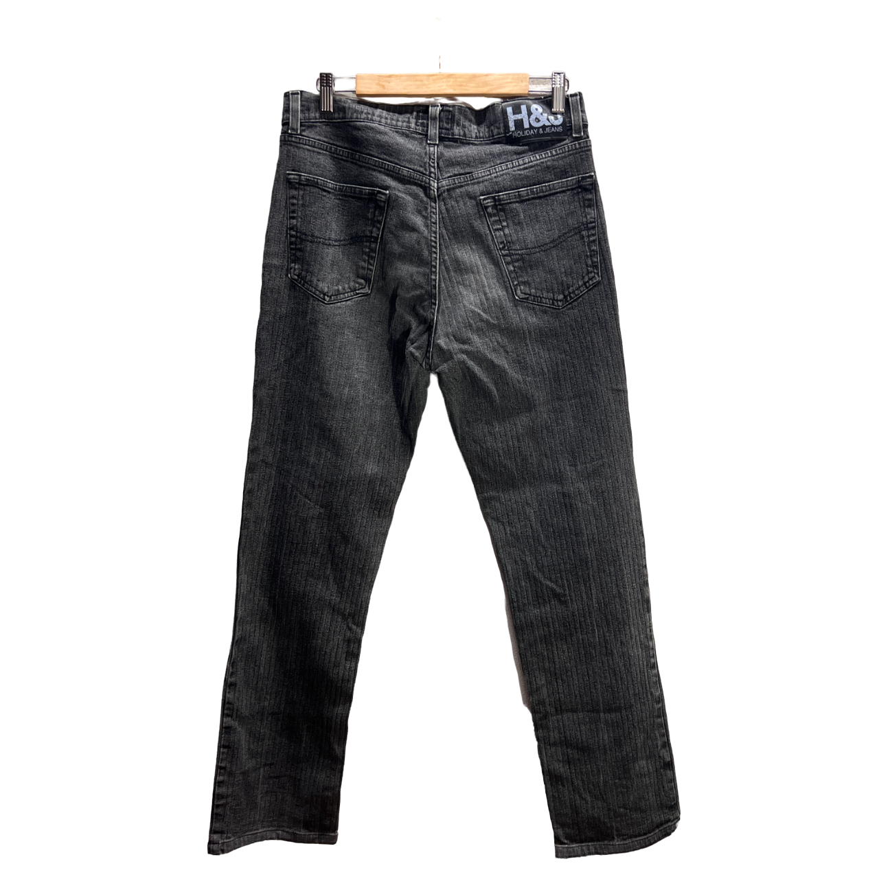 Jeans neri a righe