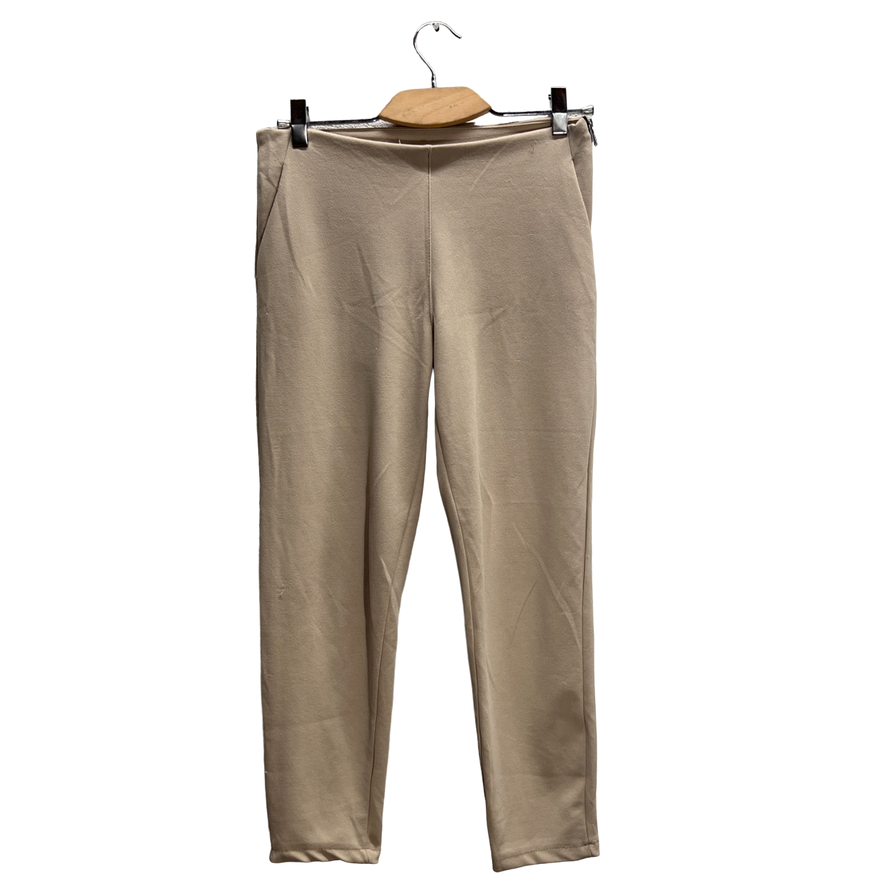 Pantaloni elastici beige