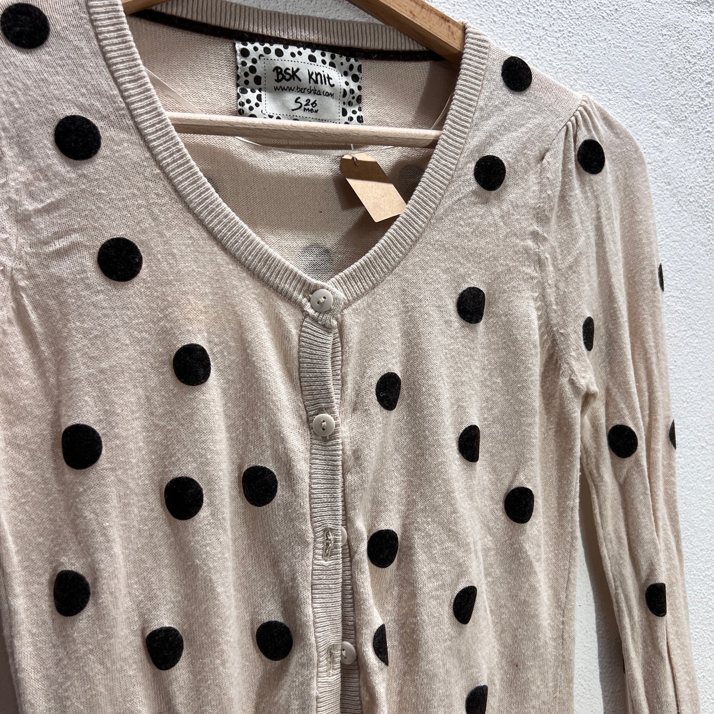 Cardigan pois Bershka