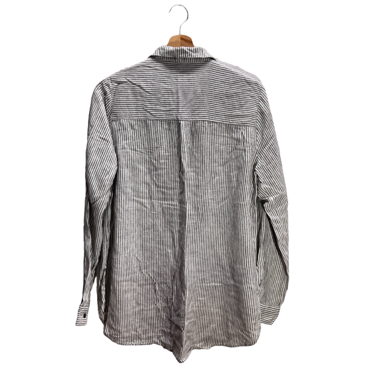 Camicione a righe misto lino New Look