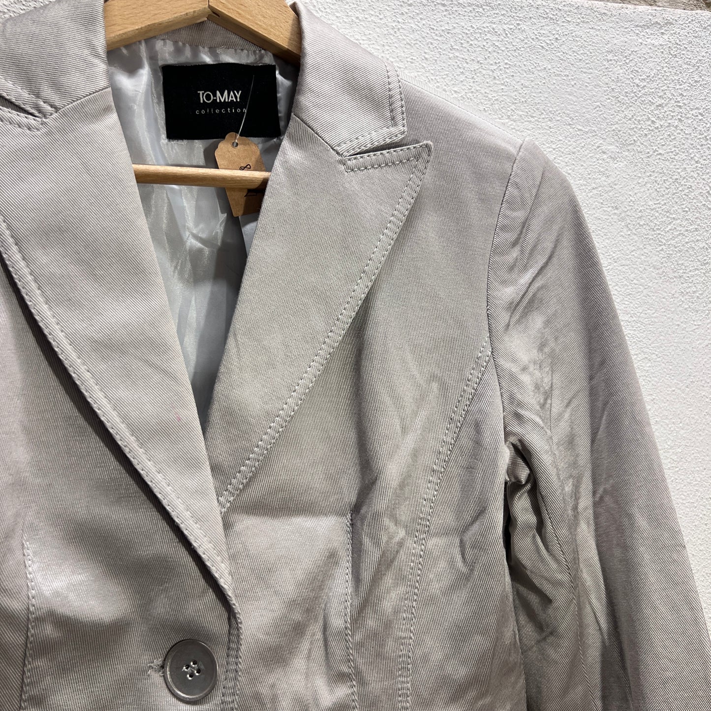 Blazer grigio lucido