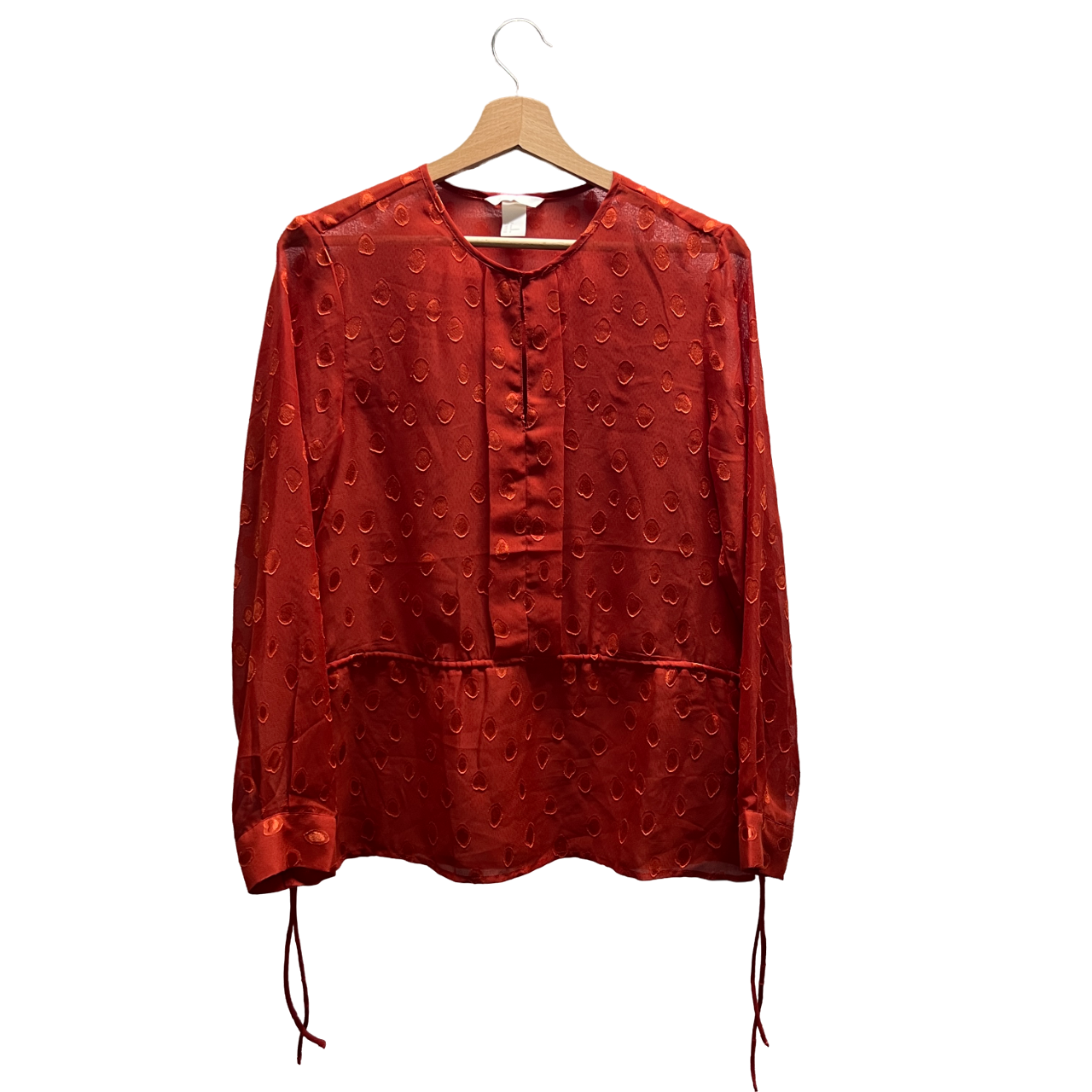 Camicia rossa con trasparenze H&M