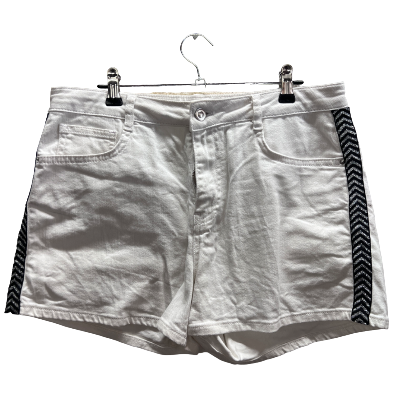 Pantaloncini bianchi con banda laterale