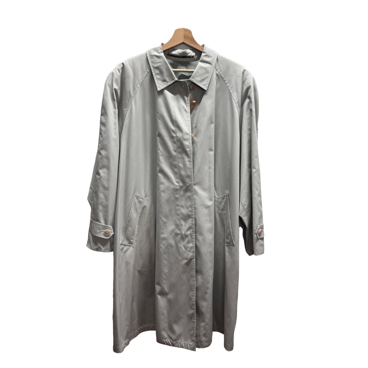 Trench doubleface beige/verde