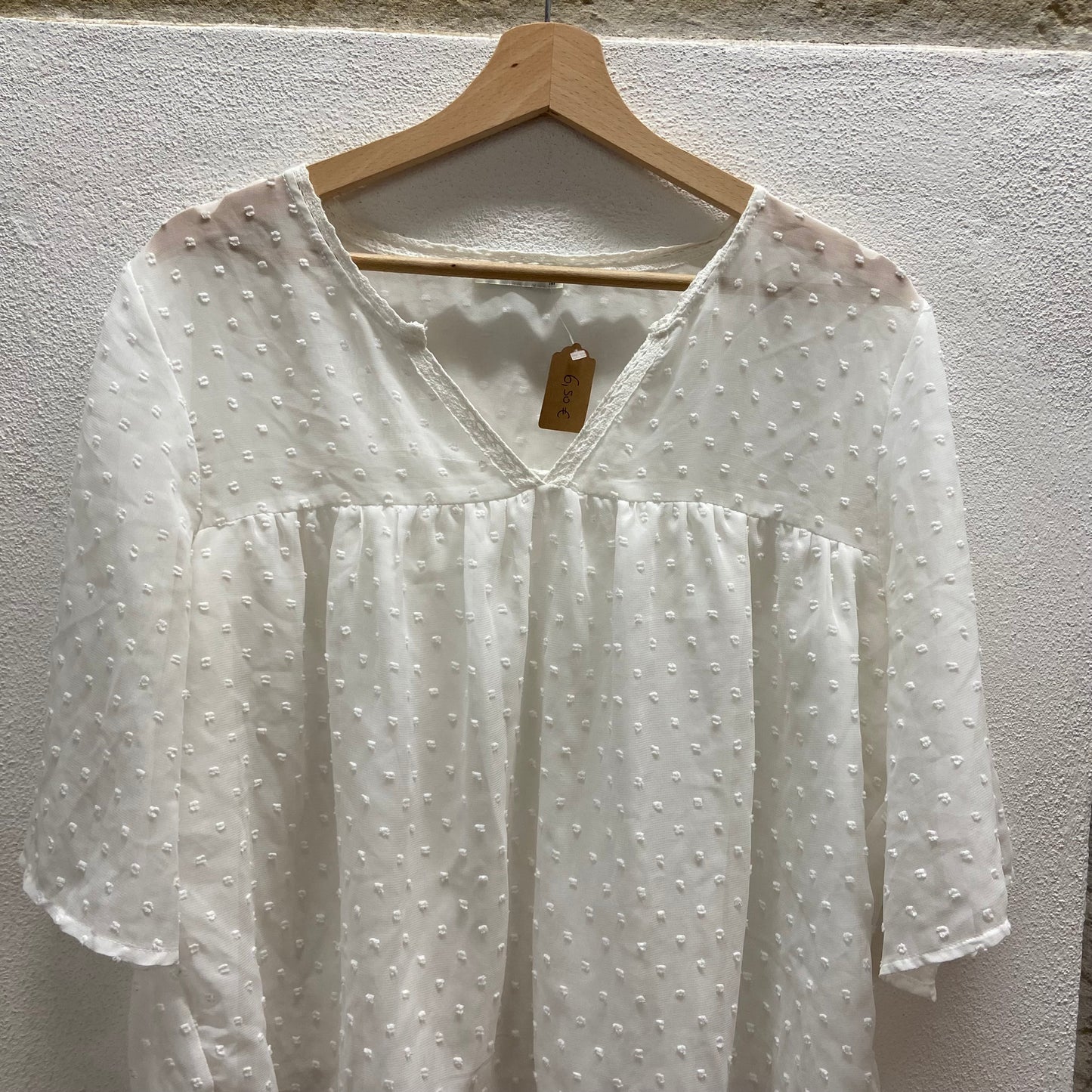 Maglia velata bianca