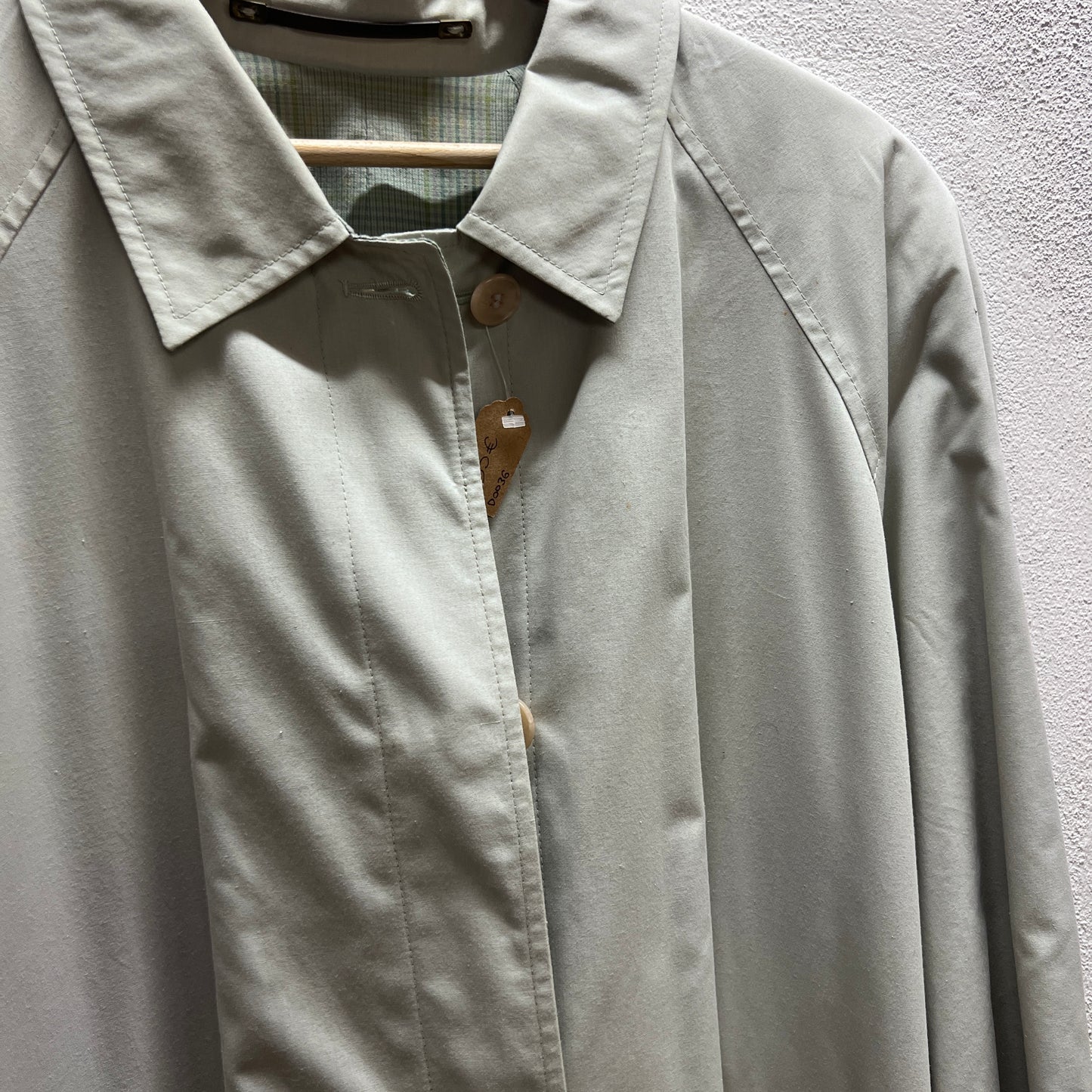 Trench doubleface beige/verde