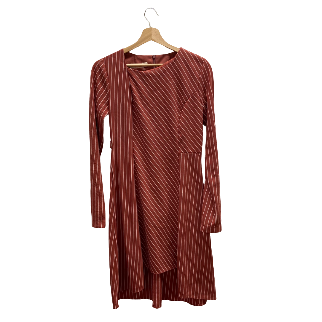 Vestito midi rosso mattone