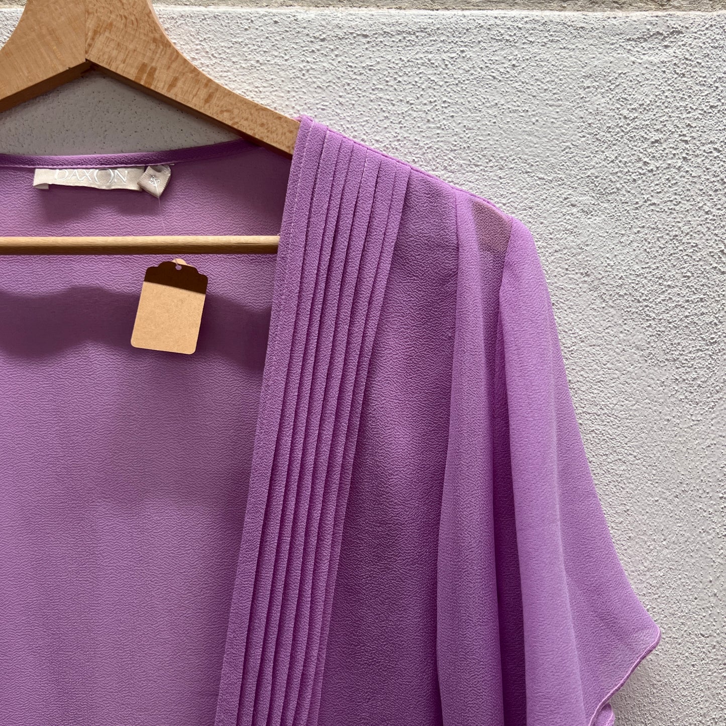 Maglina in organza viola