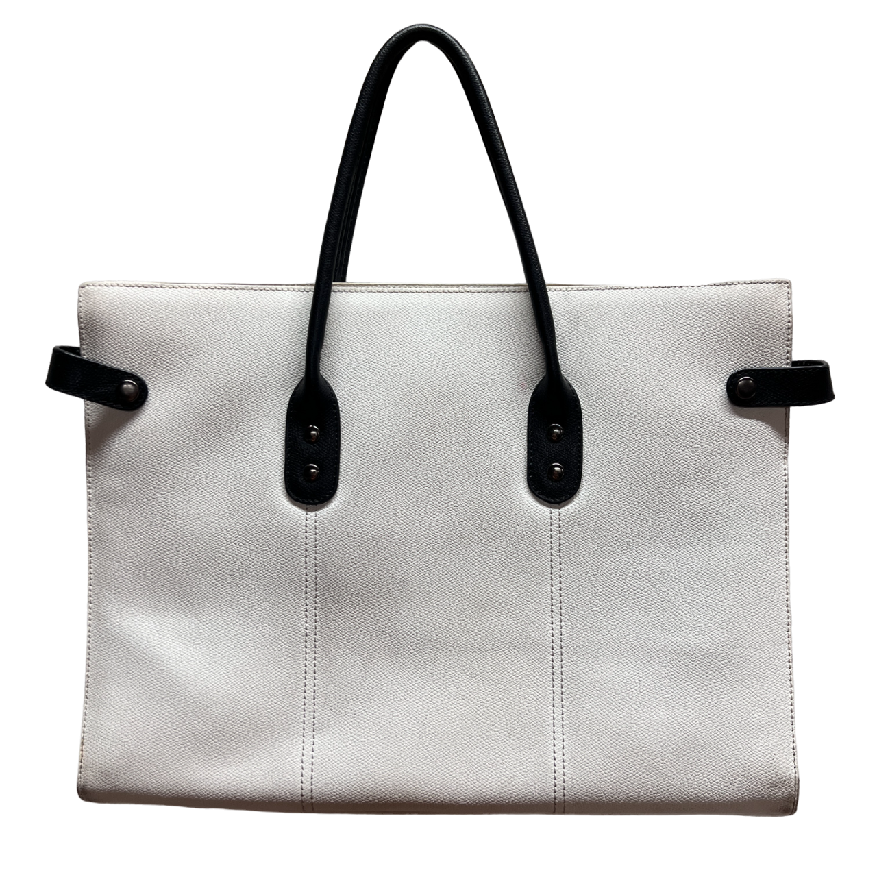 Cartella bianca in pelle