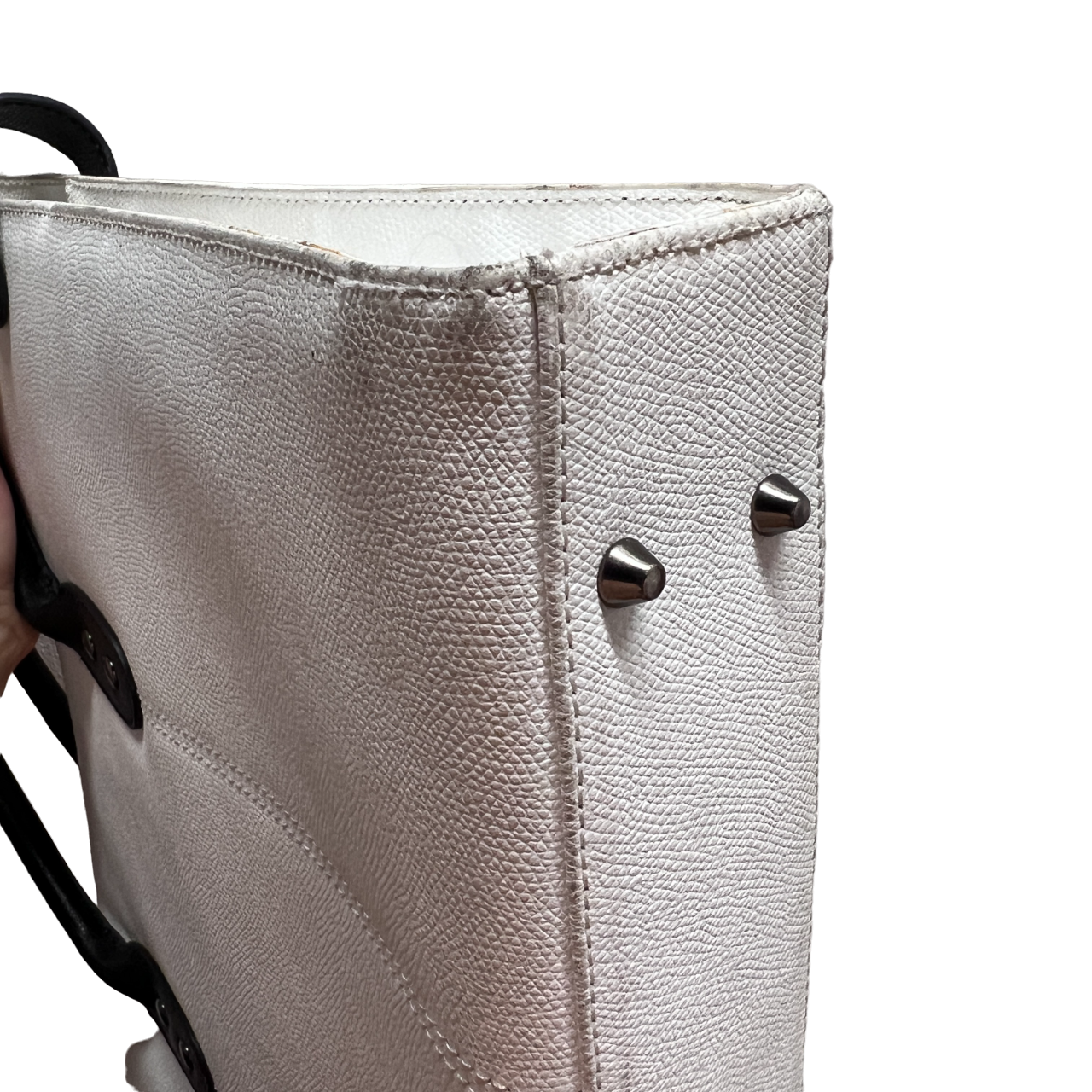 Cartella bianca in pelle