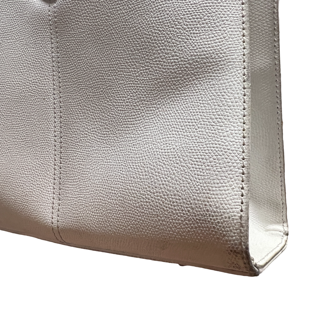 Cartella bianca in pelle