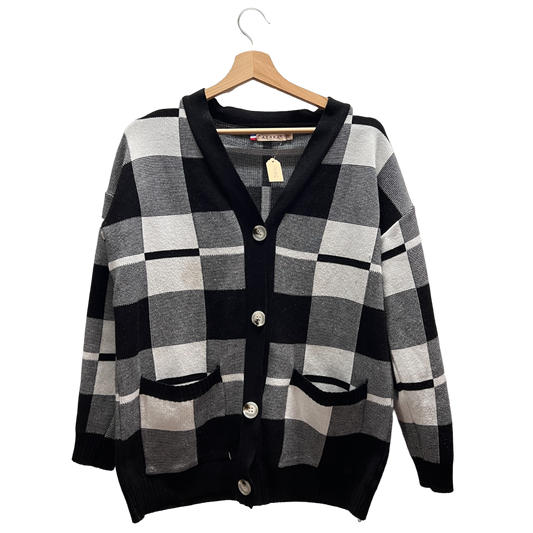 Cardigan a quadri