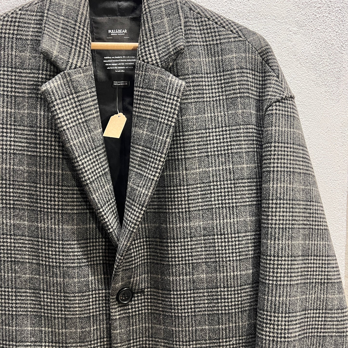 Cappotto a quadri Pull&Bear