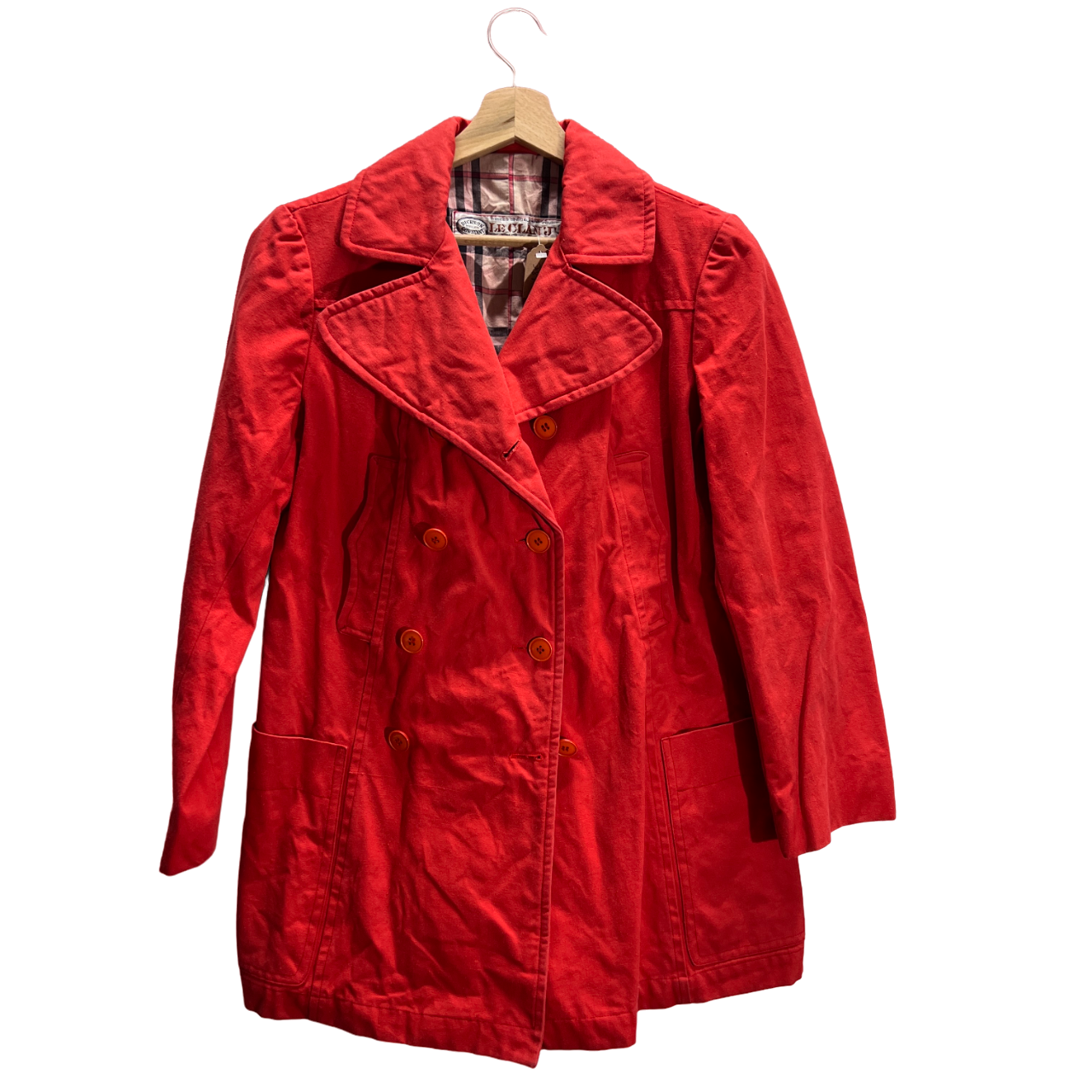 Giacca in denim rossa