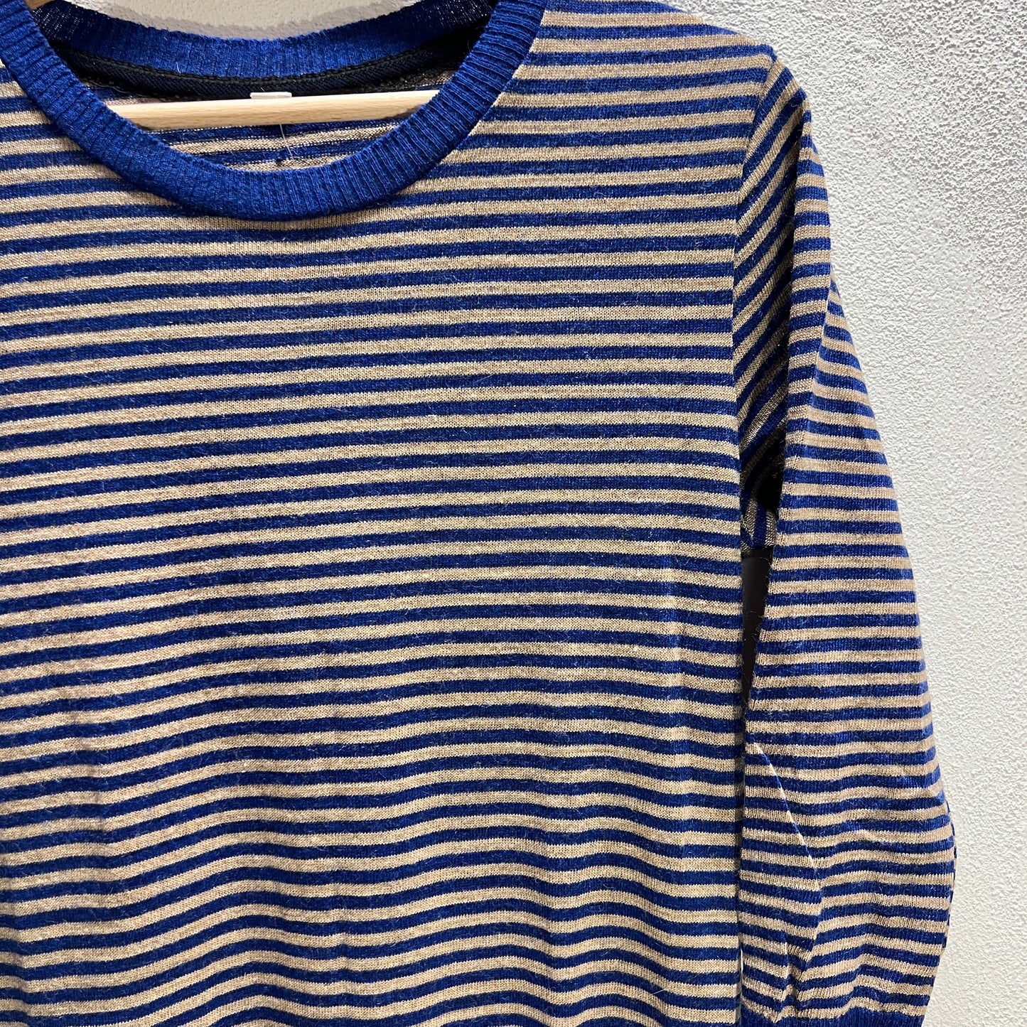 Vestito a righe lungo misto Lana